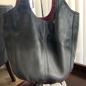 Lucky Brand hobo shoulder bag in black grey ombré